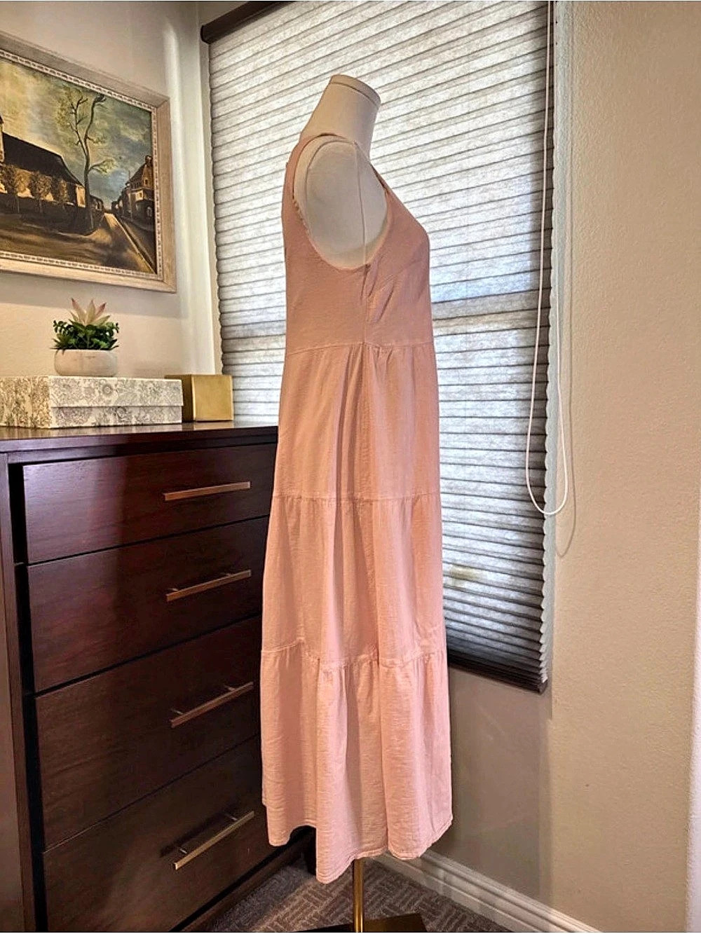 A New Day Sleeveless Tiered Midi Dress. Size XS - Picture 4 of 6